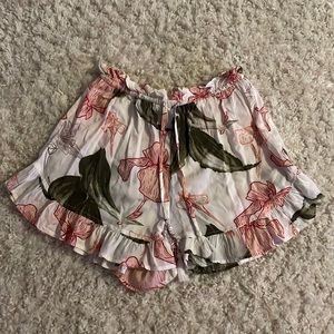 flower pattern shorts